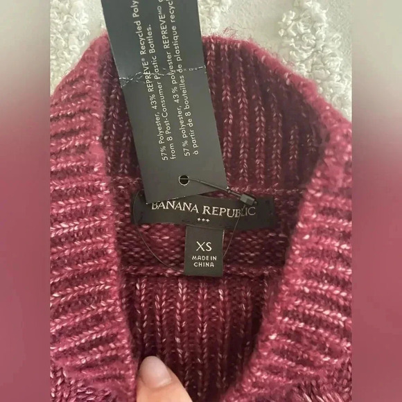 Banana Republic Cozy Cable Mock-Neck Sweater - Picture 7 of 15